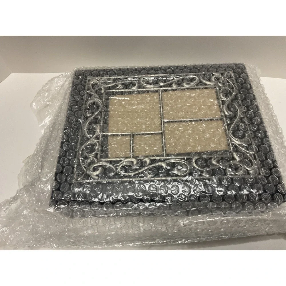Royal Limited Wood Collage Box 5 Opening Photo Frame Lid‎ Black Silver 84780K